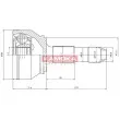 KAMOKA 6501 - Embout de cardan avant (kit de réparation)
