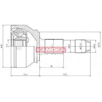 Embout de cardan avant (kit de réparation) KAMOKA 6501