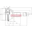KAMOKA 6506 - Embout de cardan avant (kit de réparation)