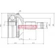 KAMOKA 6576 - Embout de cardan avant (kit de réparation)