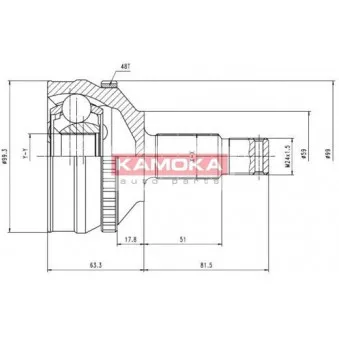 Embout de cardan avant (kit de réparation) KAMOKA 6576