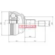 KAMOKA 6680 - Embout de cardan avant (kit de réparation)