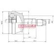 KAMOKA 6684 - Embout de cardan avant (kit de réparation)
