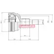 KAMOKA 6864 - Embout de cardan avant (kit de réparation)