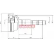 KAMOKA 6952 - Embout de cardan avant (kit de réparation)