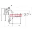 KAMOKA 7146 - Embout de cardan avant (kit de réparation)