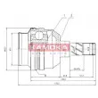KAMOKA 8009 - Embout de cardan avant (kit de réparation)
