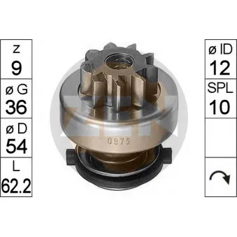 MESSMER ZN0875 - Embrayage à roue libre, démarreur