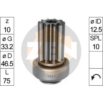 Embrayage à roue libre, démarreur MESSMER [ZN1017]