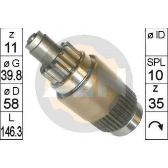 MESSMER ZN1827 - Embrayage à roue libre, démarreur