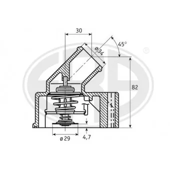 ERA 350249 - Thermostat, liquide de refroidissement