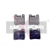 MAXGEAR 19-0404 - Jeu de 4 plaquettes de frein arrière