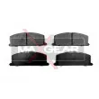 Jeu de 4 plaquettes de frein avant MAXGEAR [19-0507]