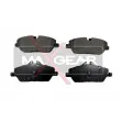 MAXGEAR 19-0564 - Jeu de 4 plaquettes de frein avant