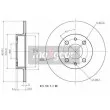 MAXGEAR 19-0680 - Jeu de 2 disques de frein arrière