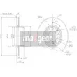 MAXGEAR 19-0689 - Jeu de 2 disques de frein avant