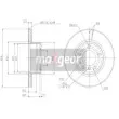MAXGEAR 19-0692MAX - Jeu de 2 disques de frein avant