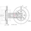 MAXGEAR 19-0696 - Jeu de 2 disques de frein avant