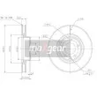 MAXGEAR 19-0736 - Jeu de 2 disques de frein avant