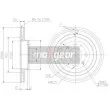 MAXGEAR 19-0796 - Jeu de 2 disques de frein avant