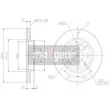 MAXGEAR 19-0805 - Jeu de 2 disques de frein avant