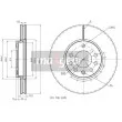 MAXGEAR 19-0812 - Jeu de 2 disques de frein avant