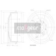 MAXGEAR 19-0837 - Tambour de frein