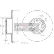 MAXGEAR 19-0845 - Jeu de 2 disques de frein avant