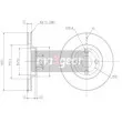 MAXGEAR 19-0966 - Jeu de 2 disques de frein avant