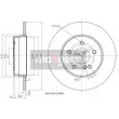 MAXGEAR 19-1015 - Jeu de 2 disques de frein arrière