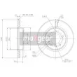 MAXGEAR 19-1016MAX - Jeu de 2 disques de frein avant