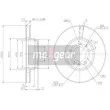 MAXGEAR 19-1254 - Jeu de 2 disques de frein avant