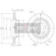 MAXGEAR 19-1262 - Jeu de 2 disques de frein arrière