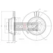 MAXGEAR 19-1322 - Jeu de 2 disques de frein avant