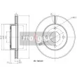 MAXGEAR 19-1323 - Jeu de 2 disques de frein avant