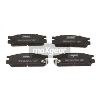 Jeu de 4 plaquettes de frein arrière MAXGEAR OEM AY060FJ001