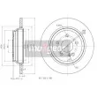 MAXGEAR 19-1797 - Jeu de 2 disques de frein arrière