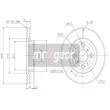 MAXGEAR 19-1817 - Jeu de 2 disques de frein avant