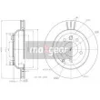 MAXGEAR 19-1833 - Jeu de 2 disques de frein arrière