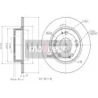 MAXGEAR 19-1843 - Jeu de 2 disques de frein arrière