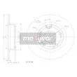 MAXGEAR 19-1854 - Jeu de 2 disques de frein arrière