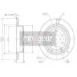 MAXGEAR 19-1872 - Jeu de 2 disques de frein arrière