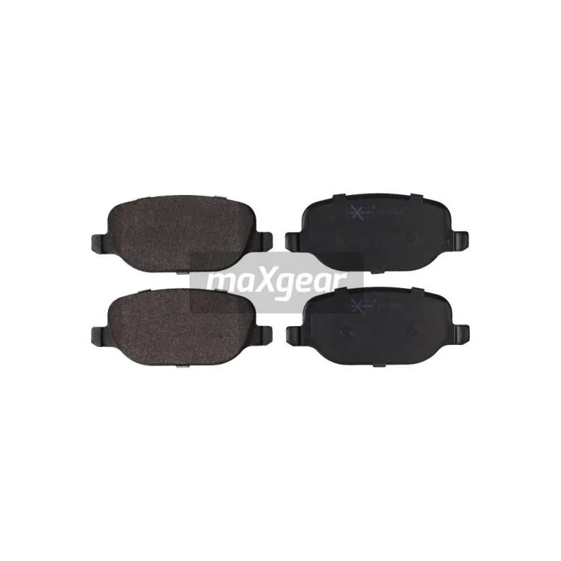 Jeu de 4 plaquettes de frein arrière MAXGEAR 19-2063 - Visuel 1