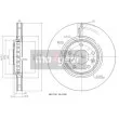 MAXGEAR 19-2363 - Jeu de 2 disques de frein arrière