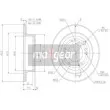 MAXGEAR 19-2372 - Jeu de 2 disques de frein arrière