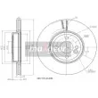 MAXGEAR 19-2456 - Jeu de 2 disques de frein avant