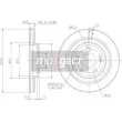 MAXGEAR 19-2458 - Jeu de 2 disques de frein avant