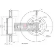 MAXGEAR 19-2490 - Jeu de 2 disques de frein avant