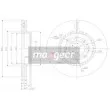 MAXGEAR 19-2498 - Jeu de 2 disques de frein avant