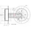 MAXGEAR 19-2507 - Jeu de 2 disques de frein arrière